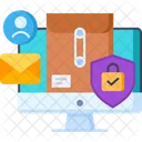 Cyber Crimes Cyber Security Document Security Icon