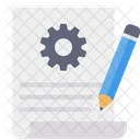 Document Setting Edit Project Report Document Icon
