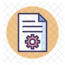 Document Settings Document Cog Icon