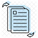 Document Sharing Color Shadow Thinline Icon Icon