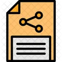 Document Sharing File Collaboration Online Document Exchange Icon