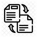 Document Sharing Team Collaboration File Management Icon