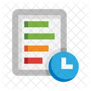 Document Timeline Document Time File Timeline Icon