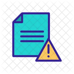 Document Warning  Icon
