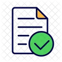 Document Checkmark Verified Icon