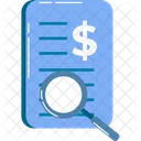 Document Magnifying Glass Business Icon