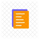 Document With Text Paper Data Icon