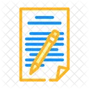 Document Writing Document Write Icon