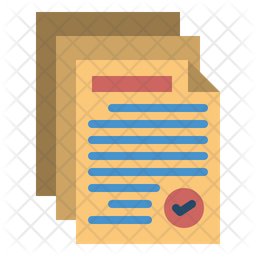 Documentation Icon - Download in Flat Style