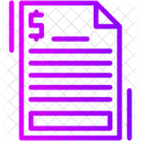 Documento Registro Papel Ícone