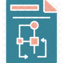 Documento Fluxograma Diagrama Icon