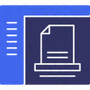 Documento Registro Papelada Ícone
