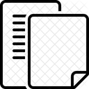 Documento Numero De Pagina Contagem Icon