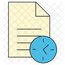 Documento Tiempo Papel Icon