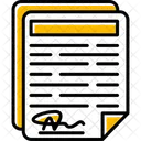 Documento Acuerdo Contrato Icon