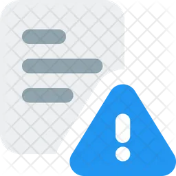 Advertencia de documento  Icono