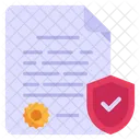 Documento auténtico  Icono