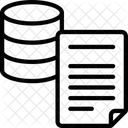 Documento de base de datos  Icono
