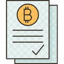 Documento bitcoin  Ícone