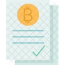 Documento bitcoin  Ícone