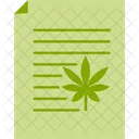 Documento sobre cannabis  Ícone