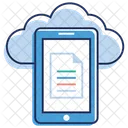 Documento Cloud Hosting Cloud Rete Cloud Icon