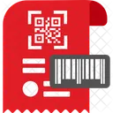 Documento De Codigo Qr Digitalizacao Documento Ícone