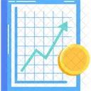 Documento com diagrama  Ícone