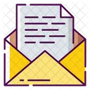 Correo De Documentos Correo Abierto Correo Electronico Icono