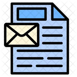 Documento de correo  Icono