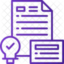 Documento criativo  Ícone