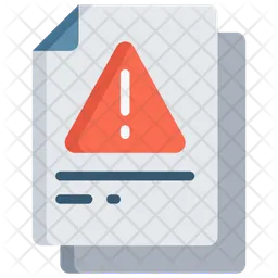 Documento de advertencia  Icono