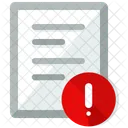 Alerta Documento Icono