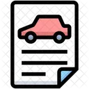 Documento del auto  Icono