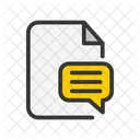 Documento de chat  Icono