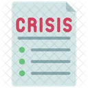 Documento De Crisis Crisis Documento Icon