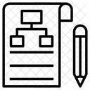 Documento de fluxo de processo  Ícone