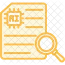 Ai Research Paper Duotono Linea Icono Icono