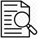 Pesquisar Documento Pesquisa De Arquivo Pesquisa De Dados Ícone