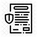 Seguro Acuerdo Papel Icono