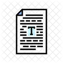 Texto Documento Pnl Icono