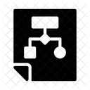 Documento de diagrama de flujo  Icono