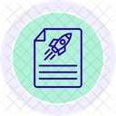 Startup Project Document Black Outline Icon Ícone