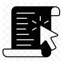 Documento e cursor  Ícone