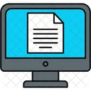 Documento electrónico  Icono