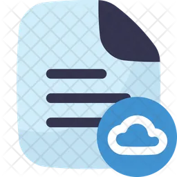 Documento en la nube  Icono