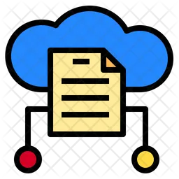 Documento en la nube  Icono