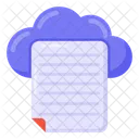 Documento en la nube  Icono