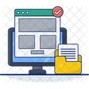 Documento En Linea Informatica Documentos Electronicos Icono