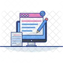 Documento En Linea Informatica Documentos Electronicos Icono